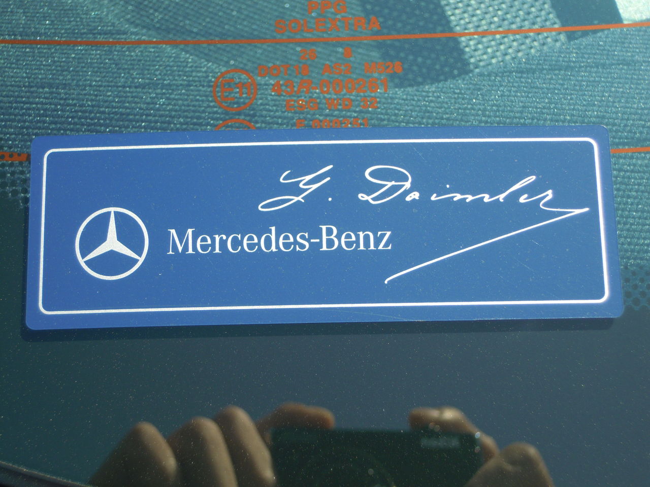 Mercedes-Benz  ブルー　ディーラー　ステッカー