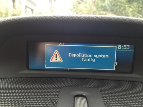 Depollution system faulty citroen