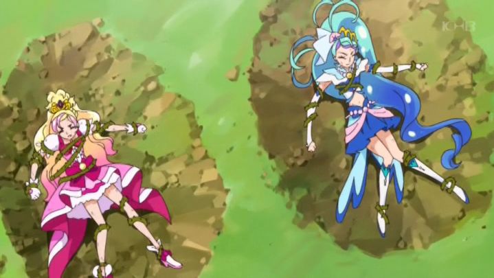 キュアフローラ キュアマーメイド キュアトゥインクル Go プリンセスプリキュア 第10話 アニメヒロインのピンチに萌える