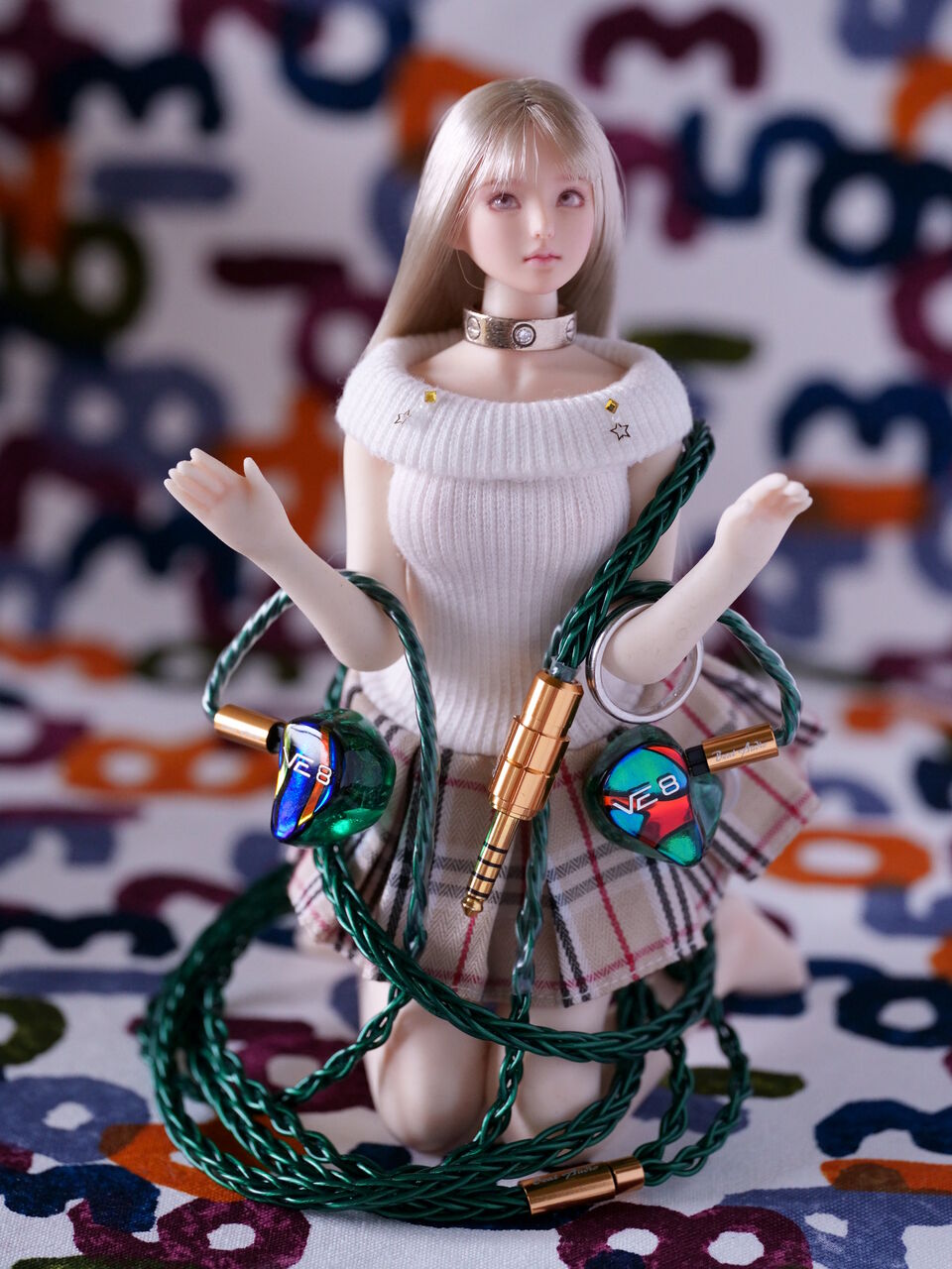 Beat Audio Emerald MKII 8wire あるいはVE8のためのケーブル Beat Audio Emerald MKII 8wire あるいはVE8のためのケーブル