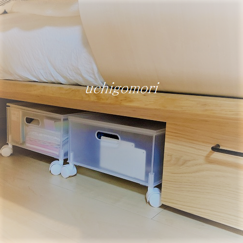 寝室収納 ニトリ収納ケースでベッド下を有効利用 うちごもりｄｉａｒｙ Powered By ライブドアブログ