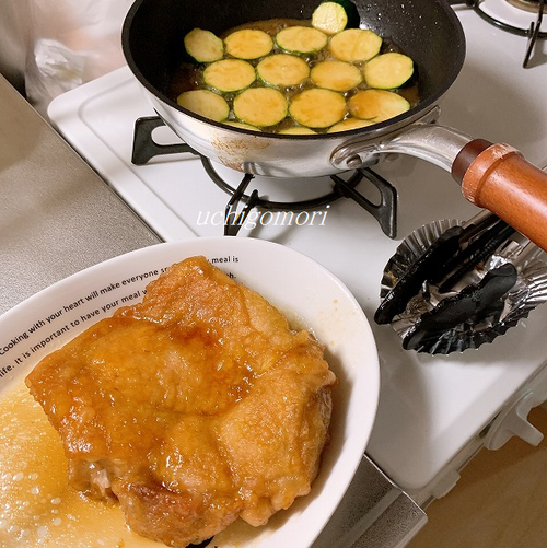 照り焼き&ズッキーニ