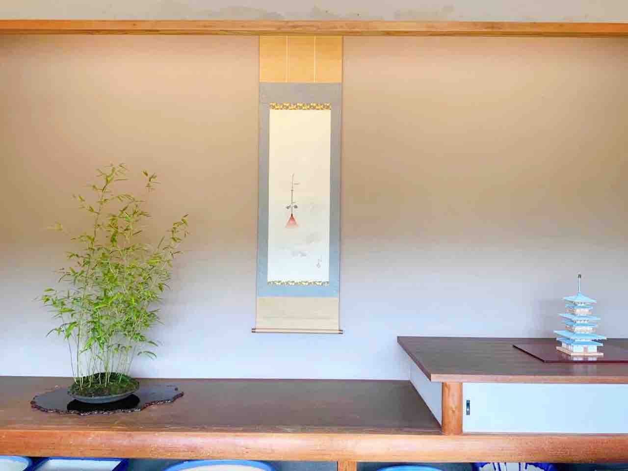 席中の祇園祭り 雨竹 盆栽 水石 便り