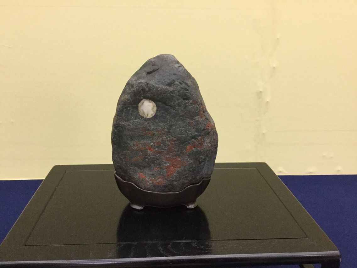 矢掛石　水石 水石「岡山県、矢掛石」