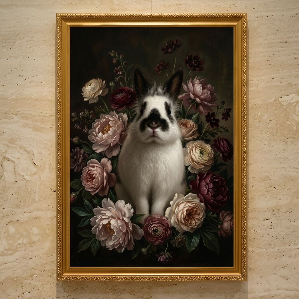 ヒマラヤンの花の油絵風アート額装プリントができました！ : うちの子