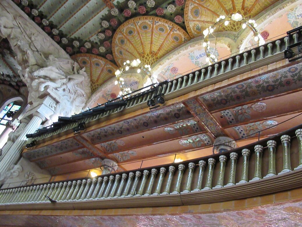 Ucouco0306のblog スペインバルセロナの旅日記 カタルーニャ音楽堂2階席 Ucouco0306のblog スペインバルセロナの旅日記 カタルーニャ音楽堂2階席