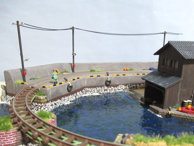 小さな漁港のNナローレイアウト その7 : 片腕な模型鉄の日々