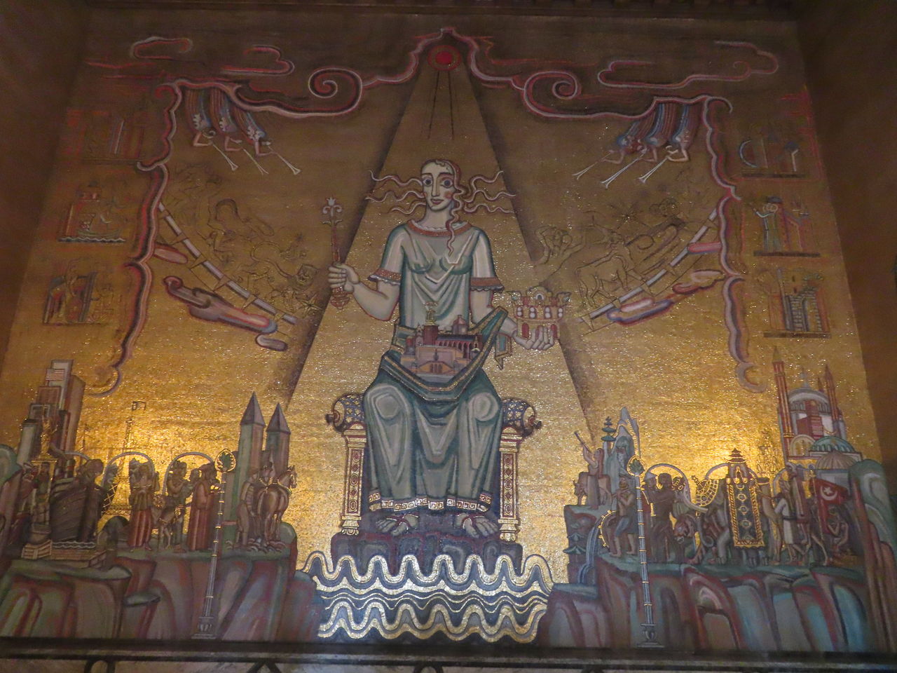 ｽﾄｯｸﾎﾙﾑ 金の間でモザイク画 メーラレン湖の女王 を見る 6日目 シーサーと私