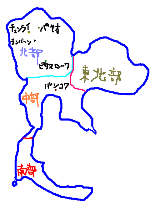 タイ地図