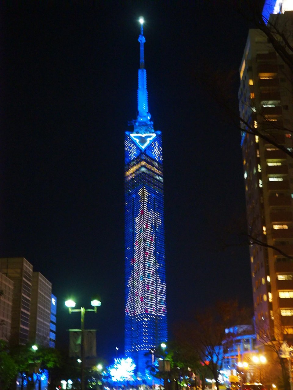 福岡タワーとハウステンボスのイルミネーション 上野高校第３０回卒業生の懐かしいあの頃と今