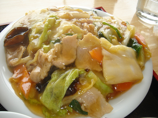 「中華ダイニング翠蓮」Aランチ五目あんかけ焼きそばUP
