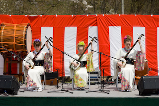 馬見ヶ崎川観桜会にて2