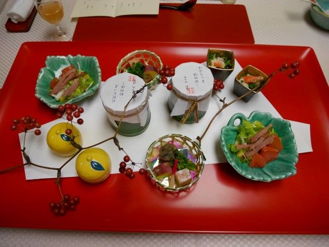 花明かりの宿 月の池 夕食 うひひの日 温泉宿泊レポ