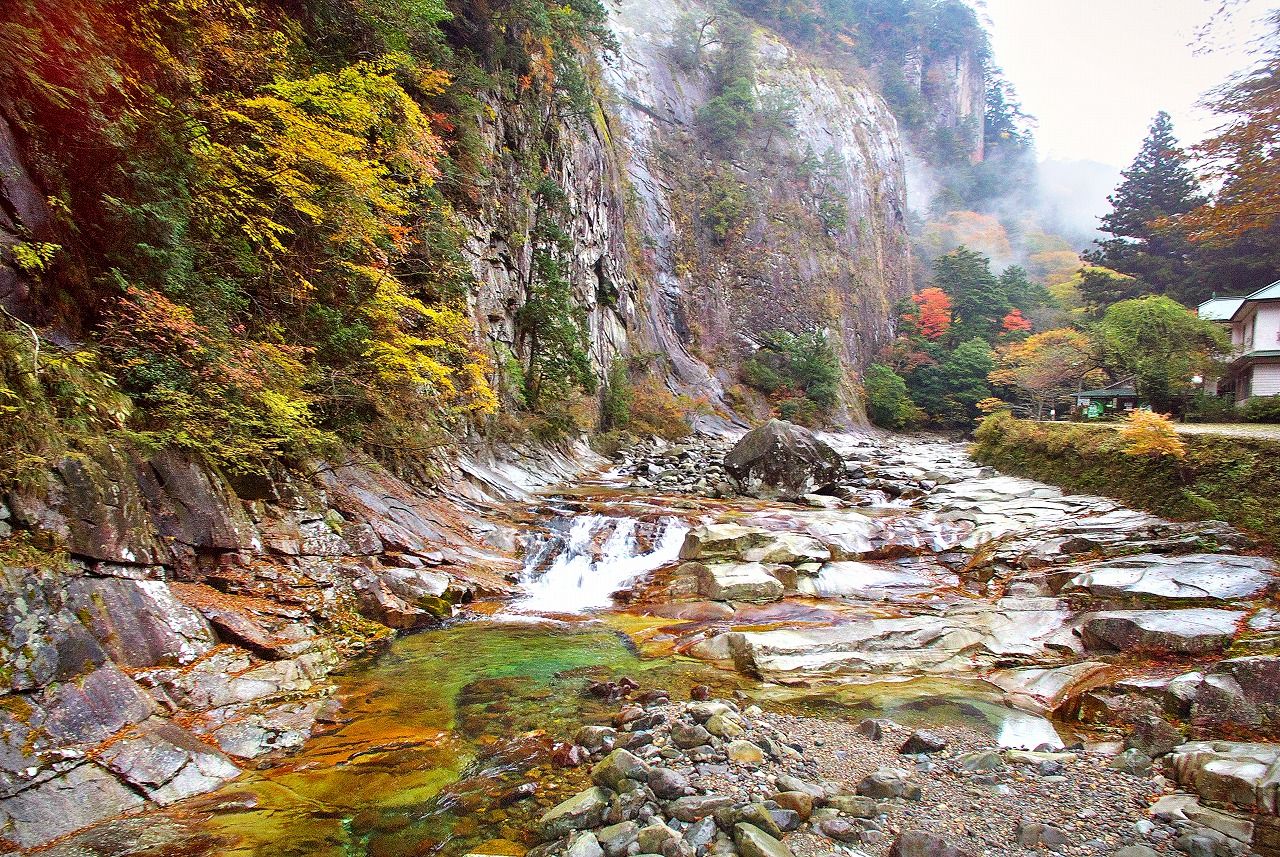 11 11 石槌の紅葉も面河渓まで セレナと旅写真 11 11 石槌の紅葉も面河渓まで セレナと旅写真