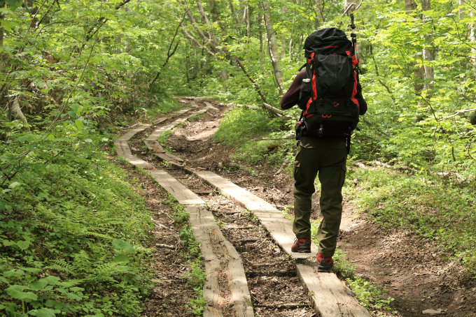 ザックテスト In 武尊山 快適なスピードで