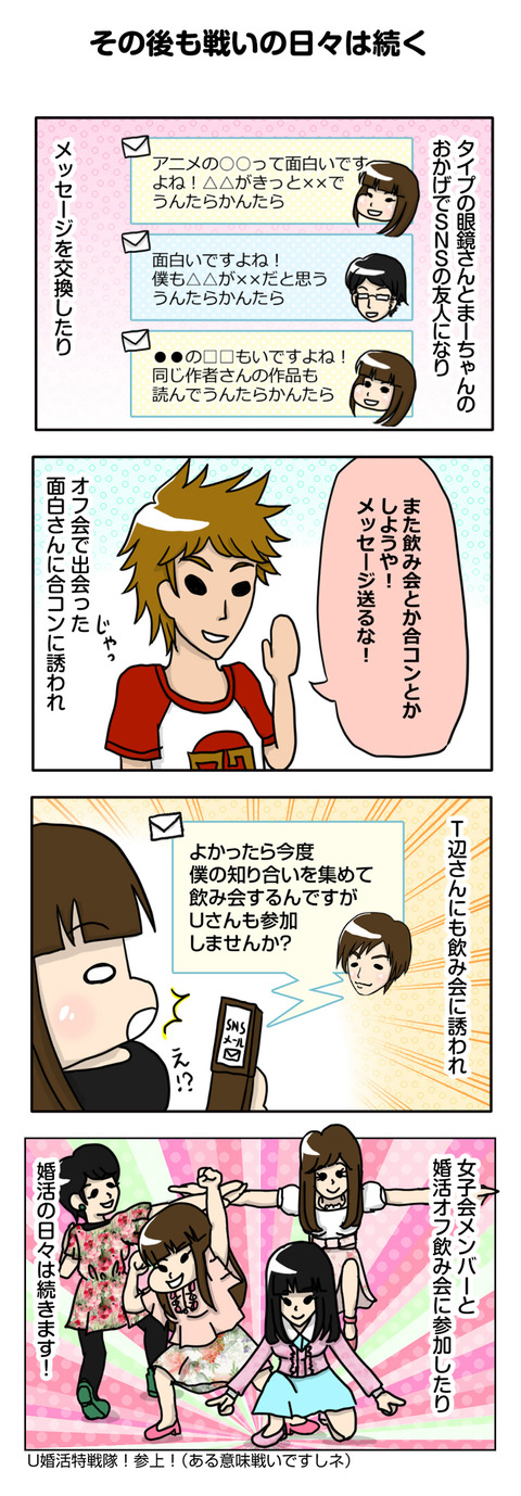 【婚活漫画】１～３章 ダイジェスト 〔キッカケ～オフ会～ネット婚活編〕