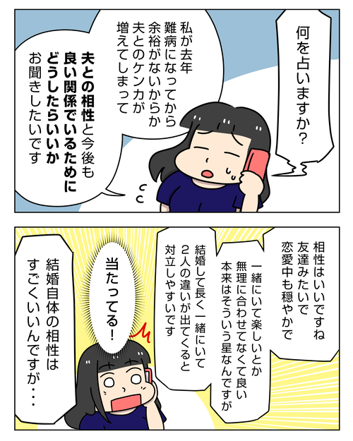 結婚相談所で出会った夫との相性は？占いレポ！【PR】_みんなの電話占い_004