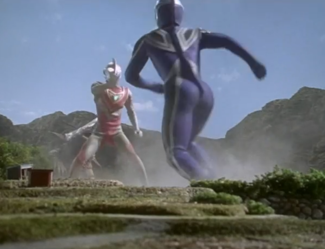 やられ名シーン】ウルトラマンガイア(アグル戦・18話) : シン・ULTRA WEAKPOINT～点滅が始まる～