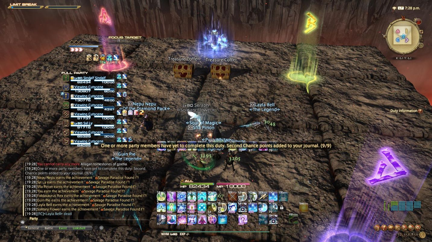 Ff14 海外レイドfc Elysium が 希望の園エデン零式 覚醒編 4層をワールドサードクリア Pt構成は ナ暗モ詩黒召白学 馬鳥速報