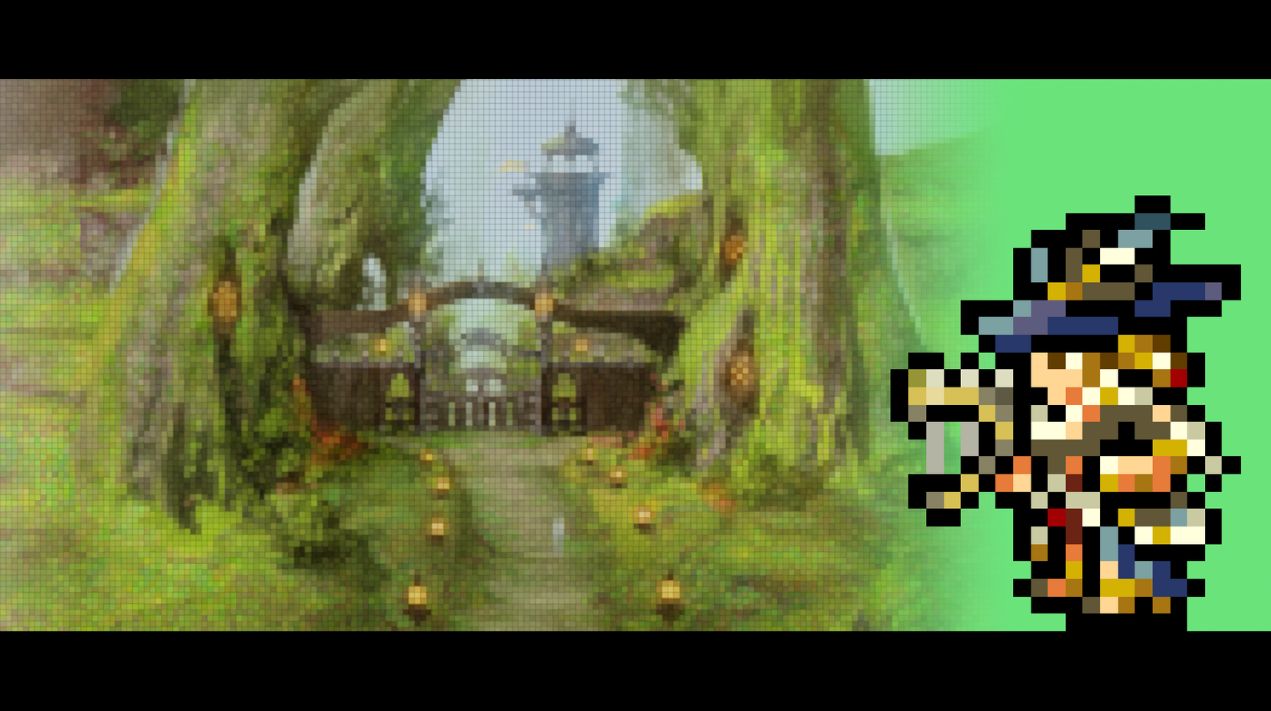 Ff14 海外ユーザーが ディープダンジョン のドット絵とコンセプトアートを組み合わせ各ジョブ毎の壁紙を作成 アートのほうもドット絵風に 馬鳥速報