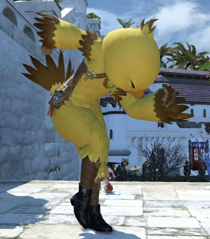 新生ff14 ベテランリワード9報酬のでぶチョコボヘッド チョコボスーツ ハイランダーエモのインパクト凄すぎｗｗｗｗ 画像有 馬鳥速報