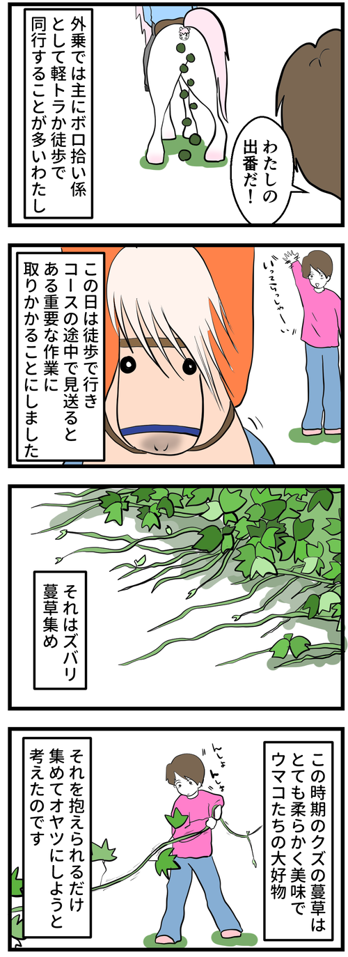 蔓草とハク1