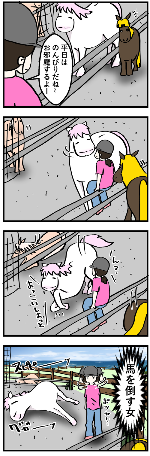 馬を起こす男倒す女2