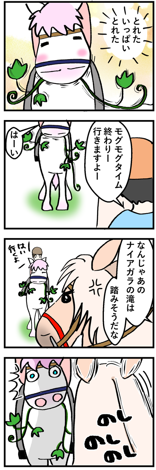 ハクの蔓草千切る1