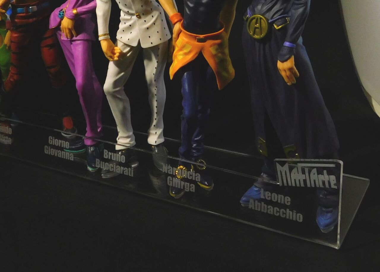 ジョジョの奇妙な冒険 黄金の風 MAFIArte1～6 共同台座 : フィギュアが 