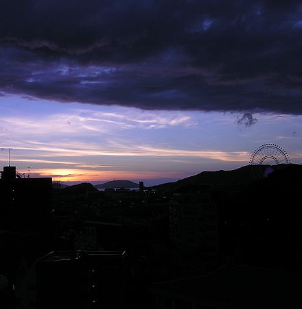 夕日