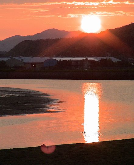 夕日