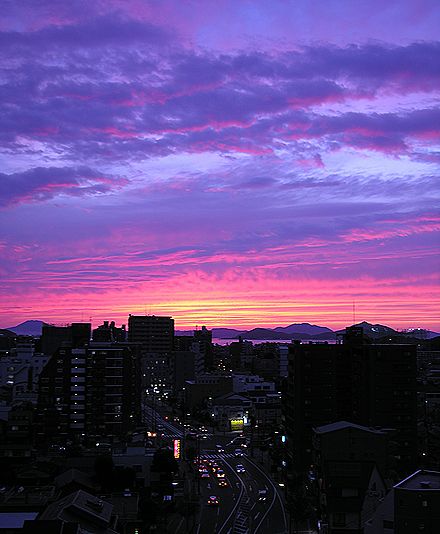夕日