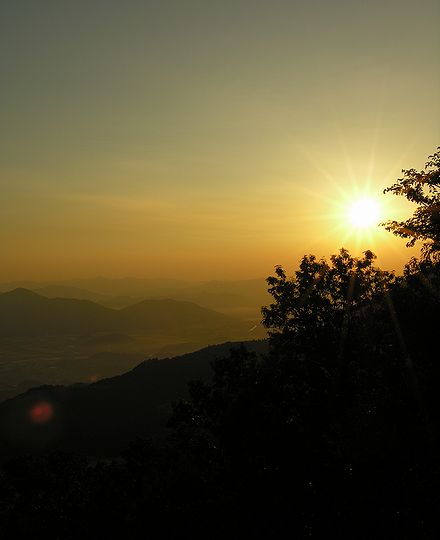 夕日