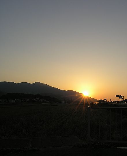 夕日