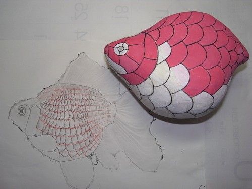 金魚製作中 その２ 型紙編 Umezawa Craft