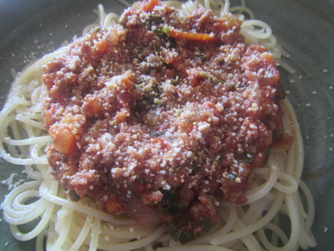 【料理】ミートソースを作った