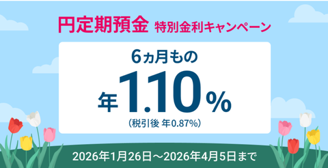 【投資】住信SBIネット銀行(dNEOBANK)の6か月定期預金:金利1.1%が魅力的