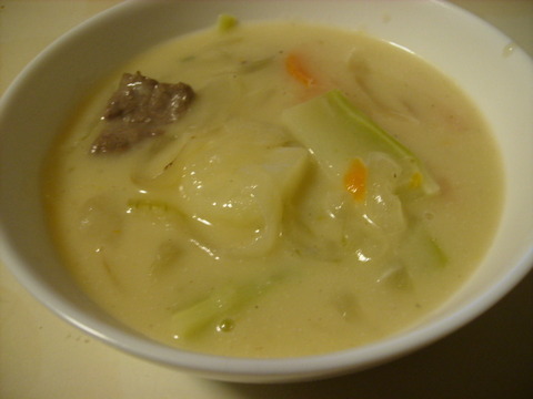 【料理】寒かったのでシチューを作ってみた