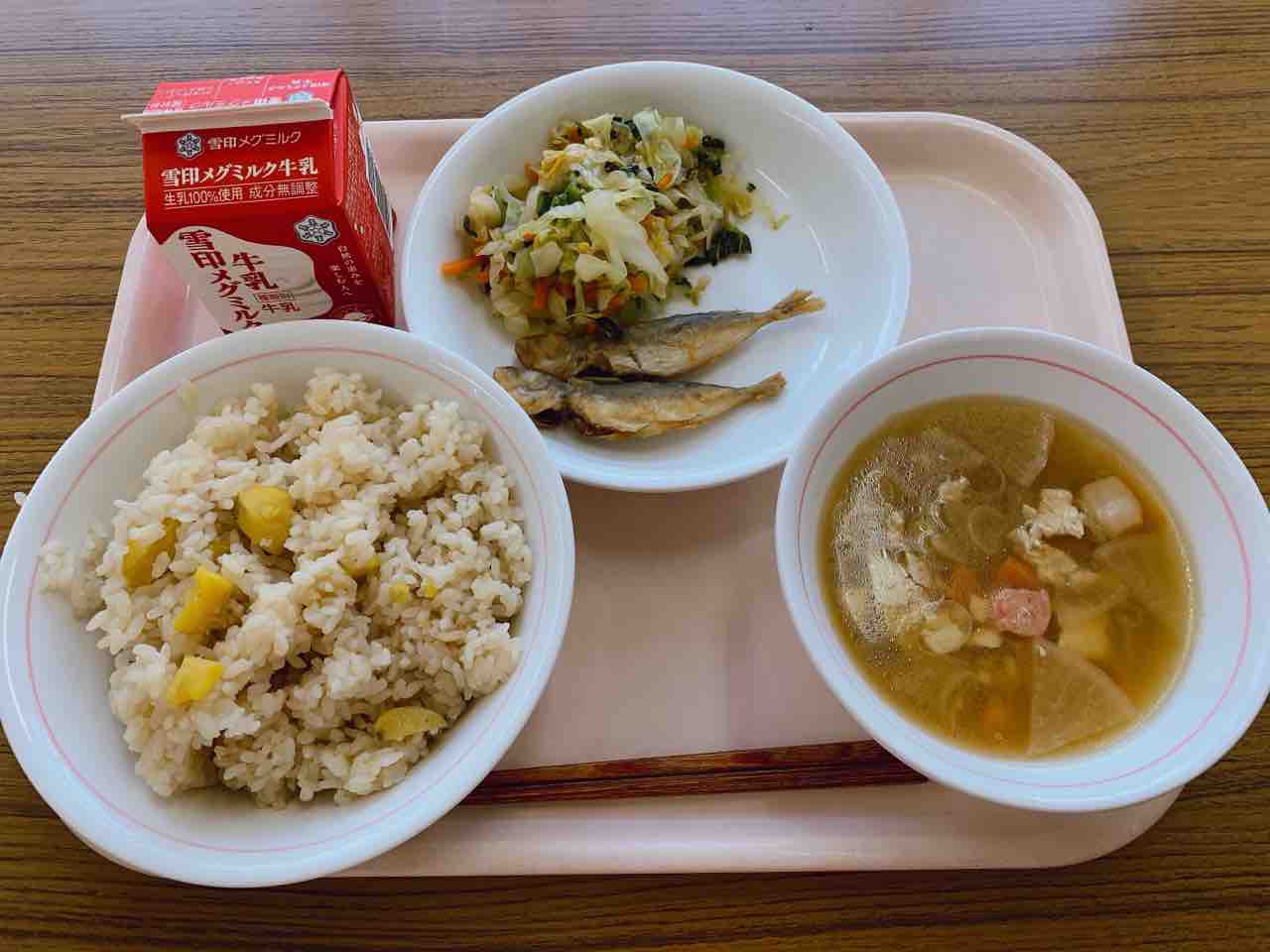令和2年9月9日 重陽の節句メニュー 梅島小おいしい給食日記