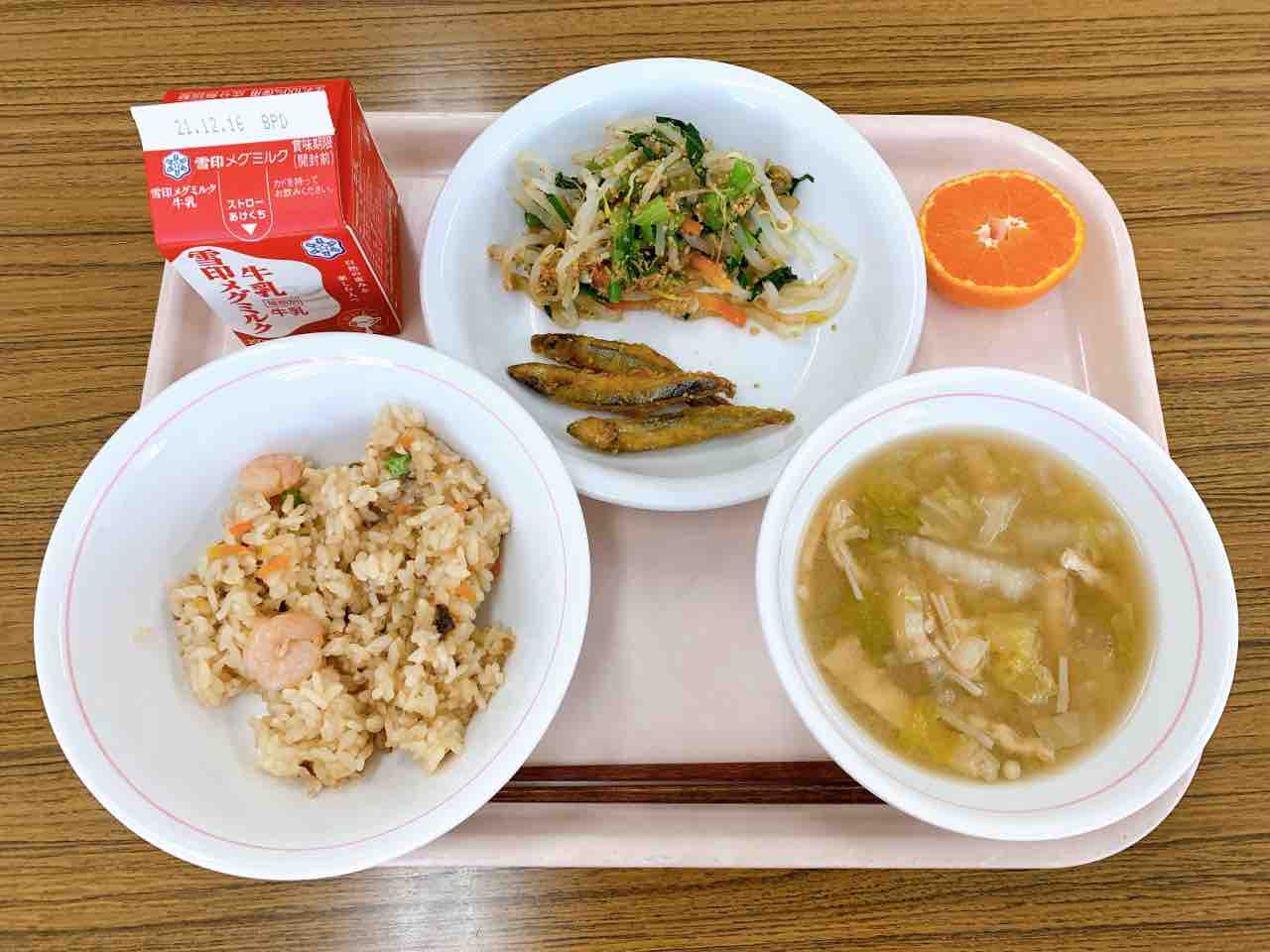 令和３年１２月３日 梅島小おいしい給食日記