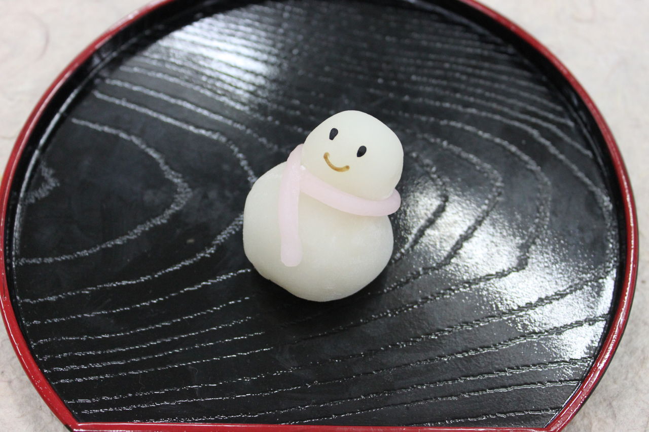 お正月生菓子 絵馬 雪だるま 和菓子日記