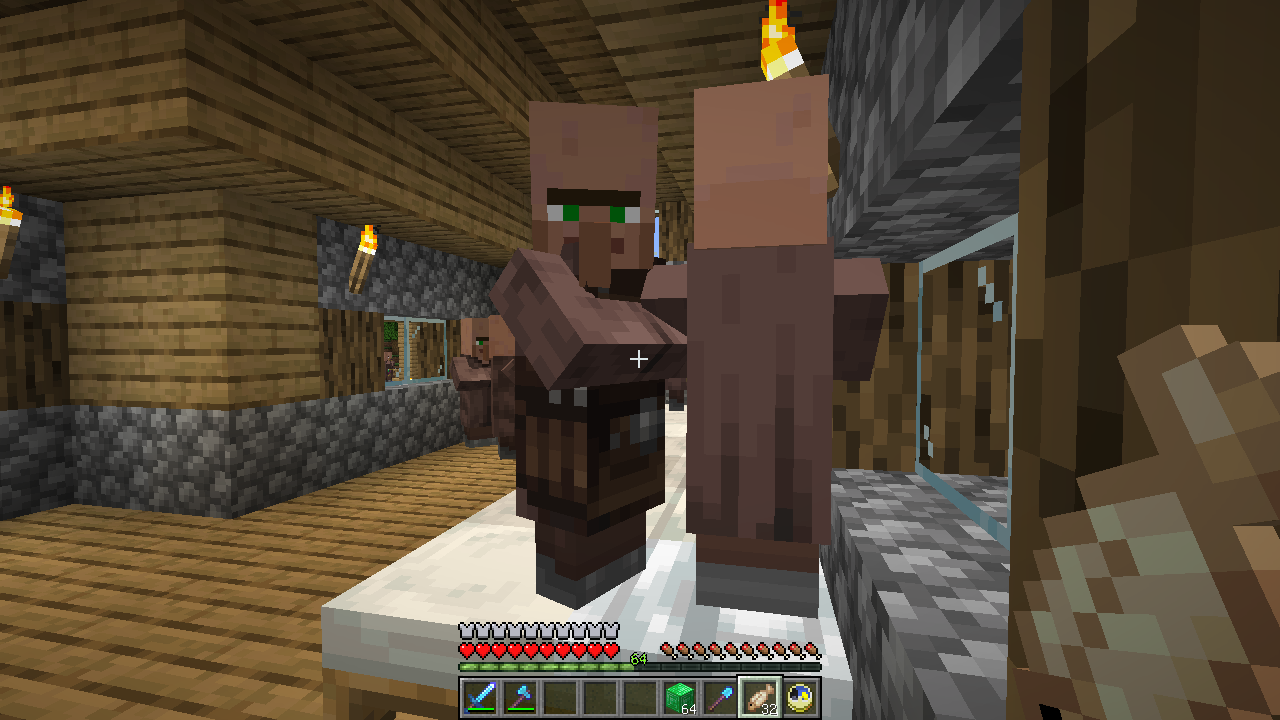 1 14からのハローワーク ２ 北の村から うみどりのいまさらマイクラ街づくり