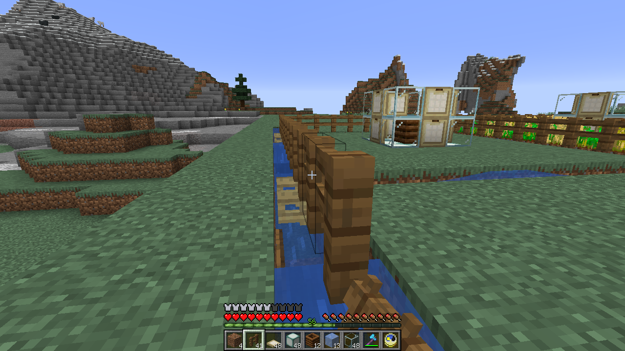 自動小麦農場で捕まえて 後編 広がる小麦畑 うみどりのいまさらマイクラ街づくり