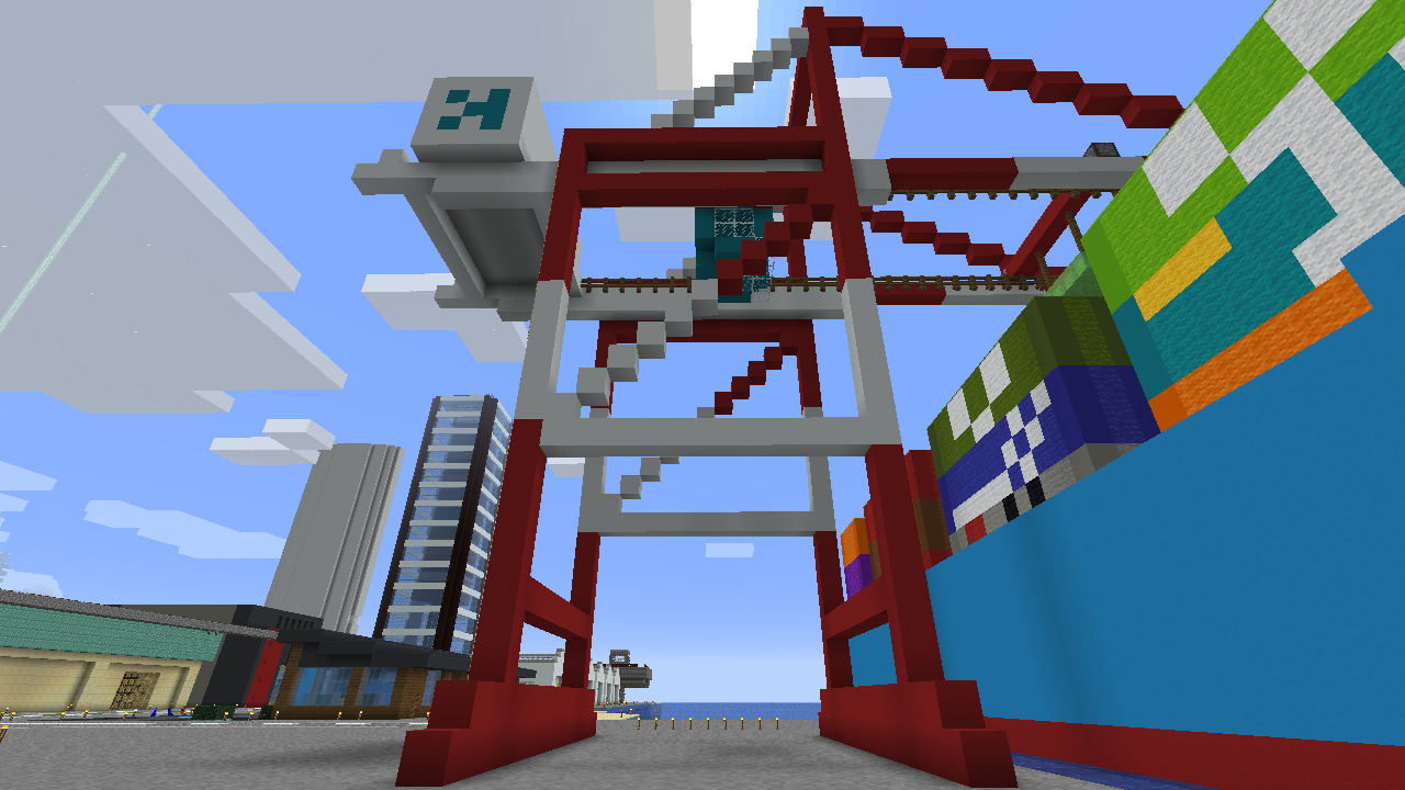 海の門 ６ 立ち上がれ メカキリン うみどりのいまさらマイクラ街づくり