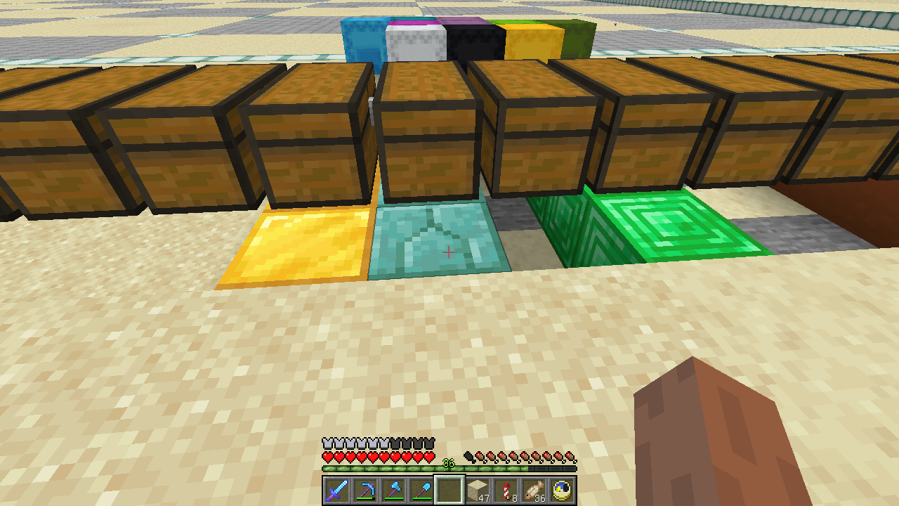 ナニカの地上絵 ２ マテリアル51 うみどりのいまさらマイクラ街づくり