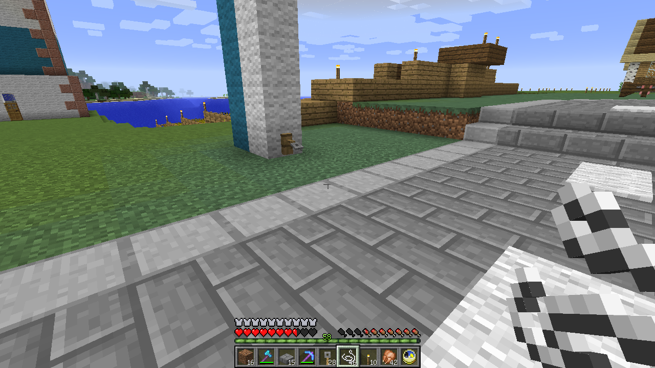 露店市場は開かれる うみどりのいまさらマイクラ街づくり