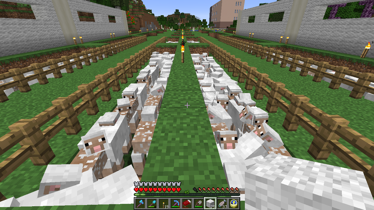 その雄大なる羊小屋は 2 うみどりのいまさらマイクラ街づくり その雄大なる羊小屋は 2 うみどりのいまさらマイクラ街づくり