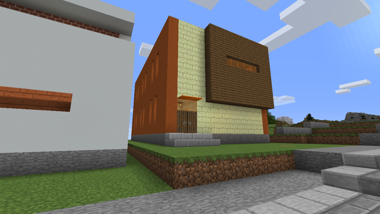 エンドストーンレンガのモダン住宅を建てる うみどりのいまさらマイクラ街づくり