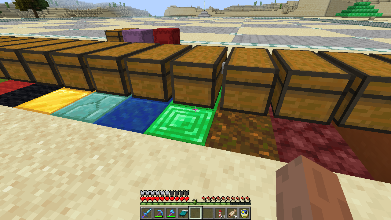 ナニカの地上絵 ２ マテリアル51 うみどりのいまさらマイクラ街づくり