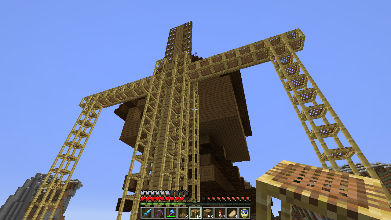 羽根よ回れよ風車小屋 うみどりのいまさらマイクラ街づくり